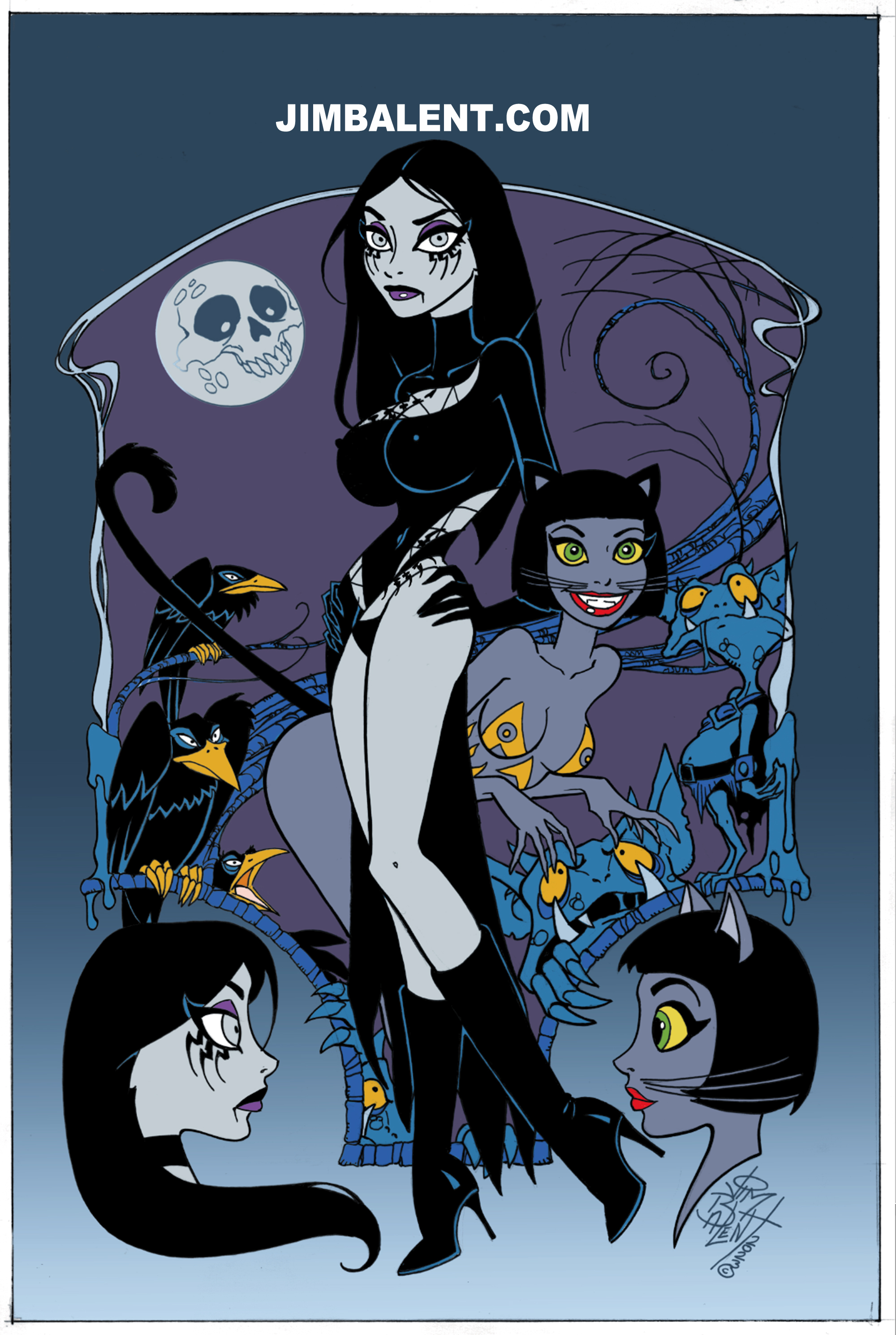 Tales Of Raven Hex & Boo Cat #1 Cartoon Variants